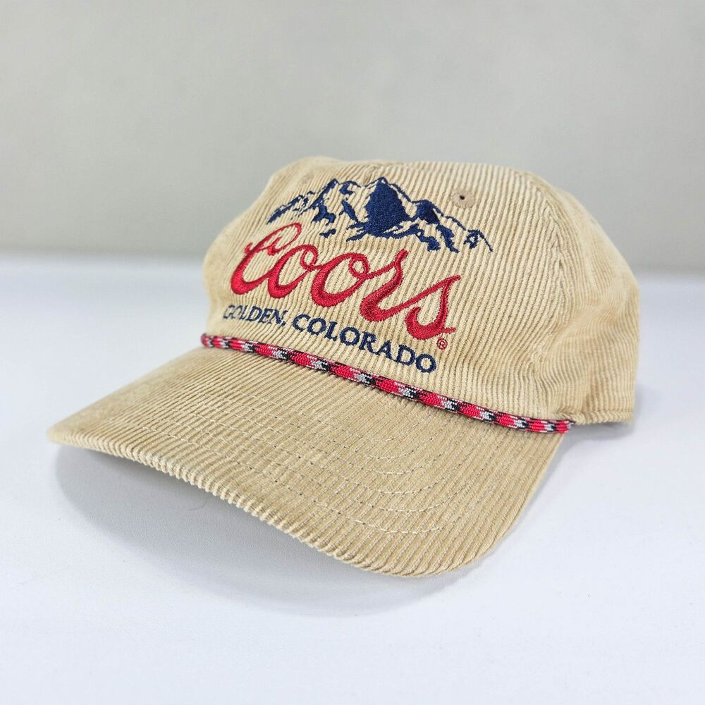 Coors Banquet Tan Corduroy Rope Snapback Hat